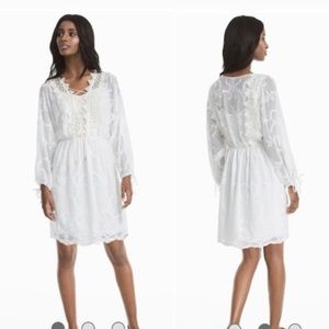 NWT White House black market white lace dress